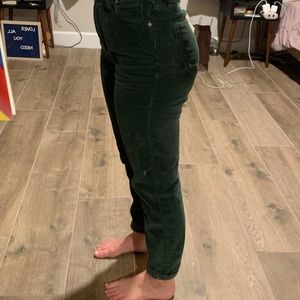 high wasted corduroy mom pant
